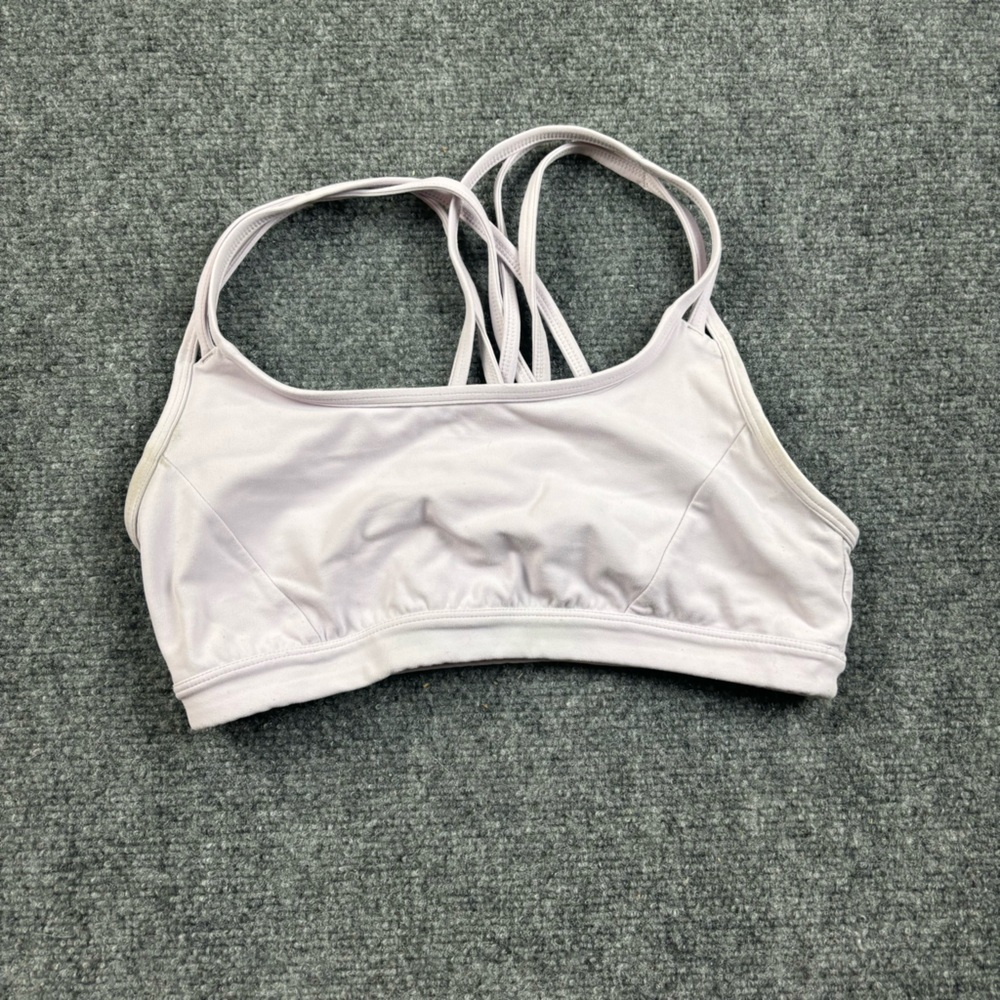 ATHLETA Women’s Light Purple Strappy Sports Bra size: Small